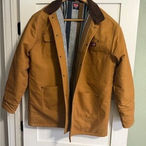 Wrangler Tan Field Jacket with Brown Collar